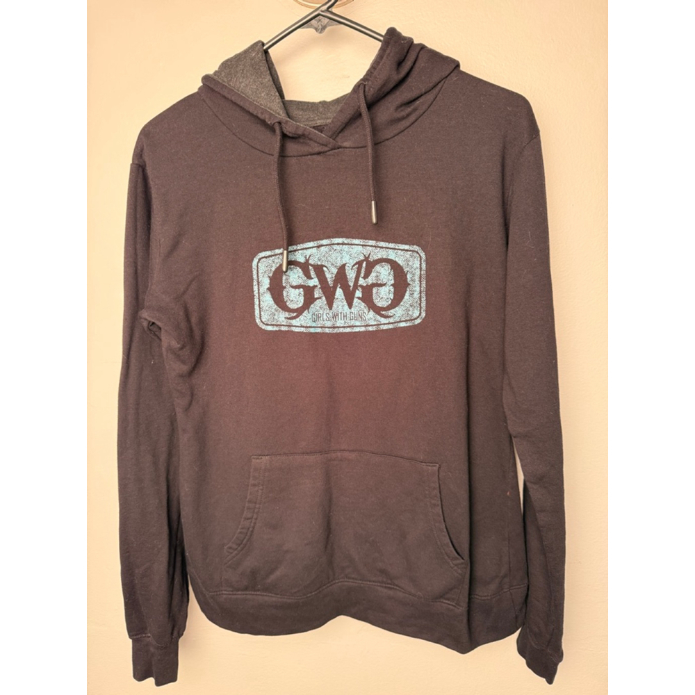 Women's Girls With Guns Clothing Hoodie Black/Gray Size S